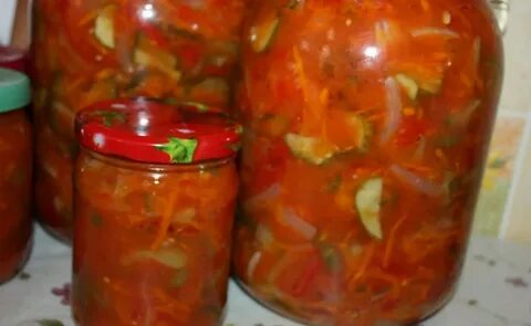 Заготовка на зиму из перца и огурцов