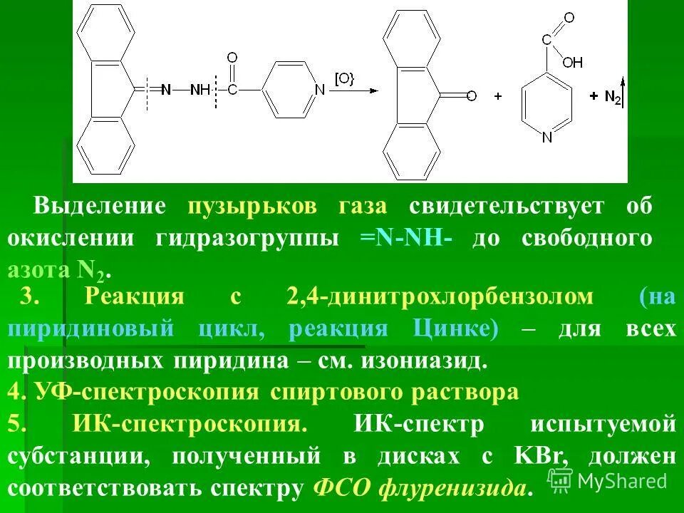 Выделение азота реакция. Изониазид динитрохлорбензол. Метазид реакция с 2,4-динитрохлорбензолом. Изониазид реакция с 2.4-динитрохлорбензол. Пиридин + динитрохлорбензол.