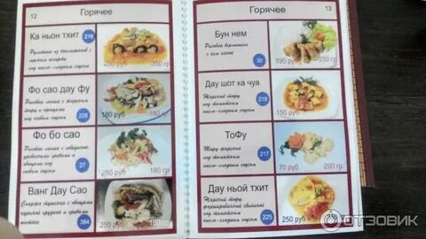Кафе роща меню