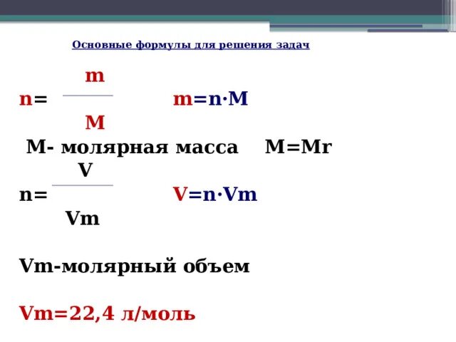 Формула смысла 05.04 2024. Формулы для решения задач моль. Формулы молярной массы по химии. Формулы решения задач на объем молярную массу. Как вычислить молярную массу формула.