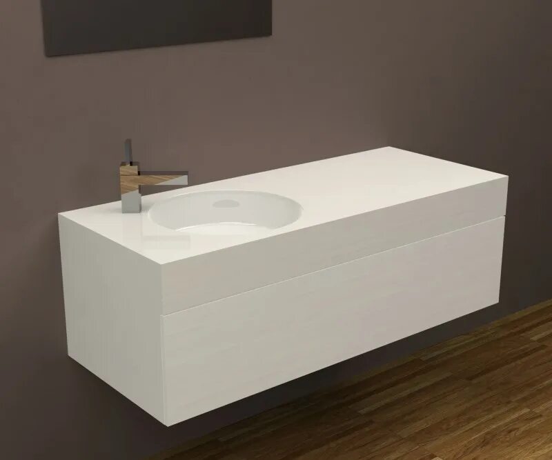 Тумба из искусственного камня. Corian glacier white. раковина кориан. тумба с раковиной из искусственного камня. тумба с раковиной из искусственного камня для ванной.