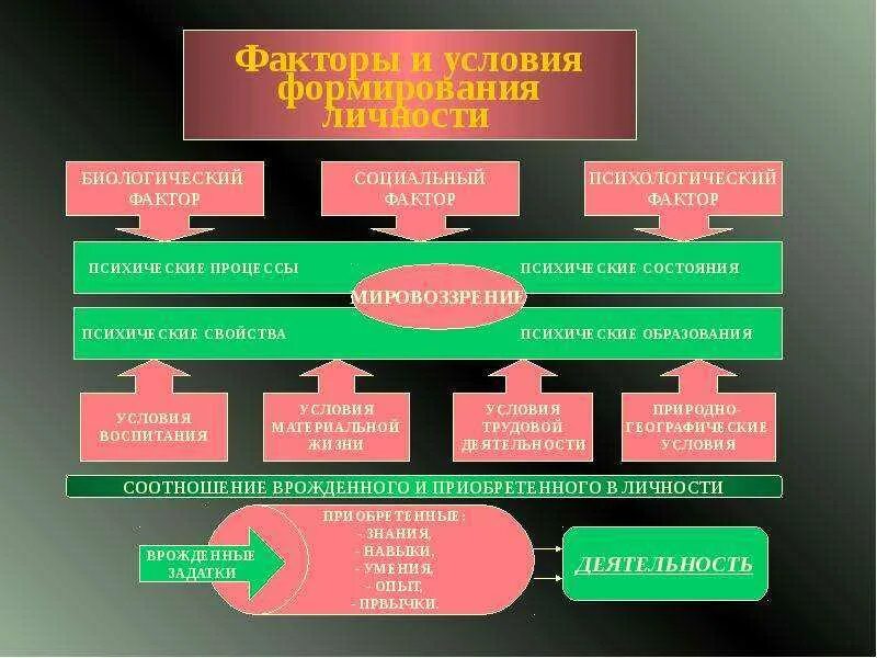 Условия формирования личности. Факторы и условия развития личности. Внешние условия развития личности. Факторы формирования личности.