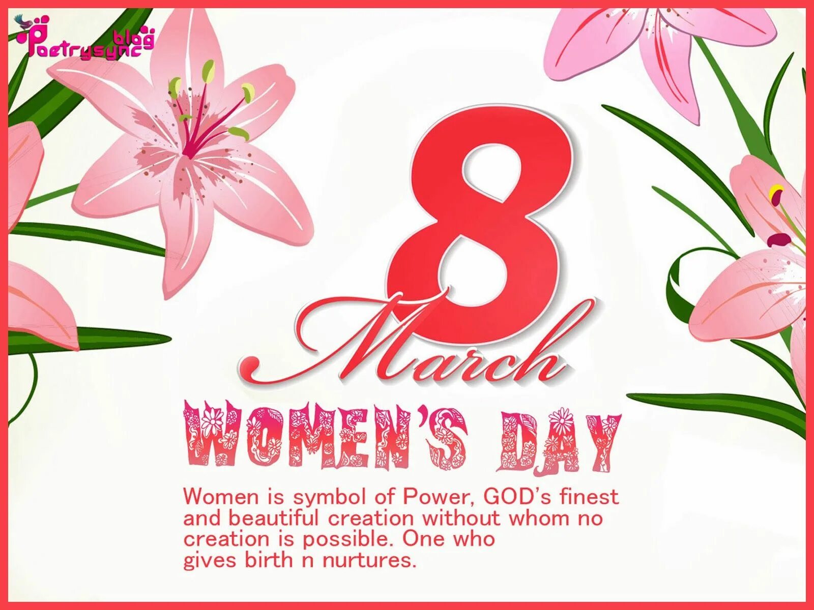 Women day congratulations