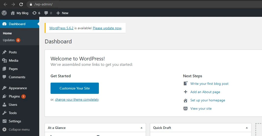 Admin php wordpress