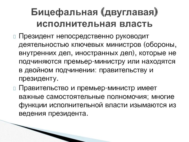 Исполнительную ветвь власти возглавляет. Функции исполнительной власти. субординация правительства. двойное подчинение.