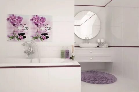 Керамическая плитка с цветами