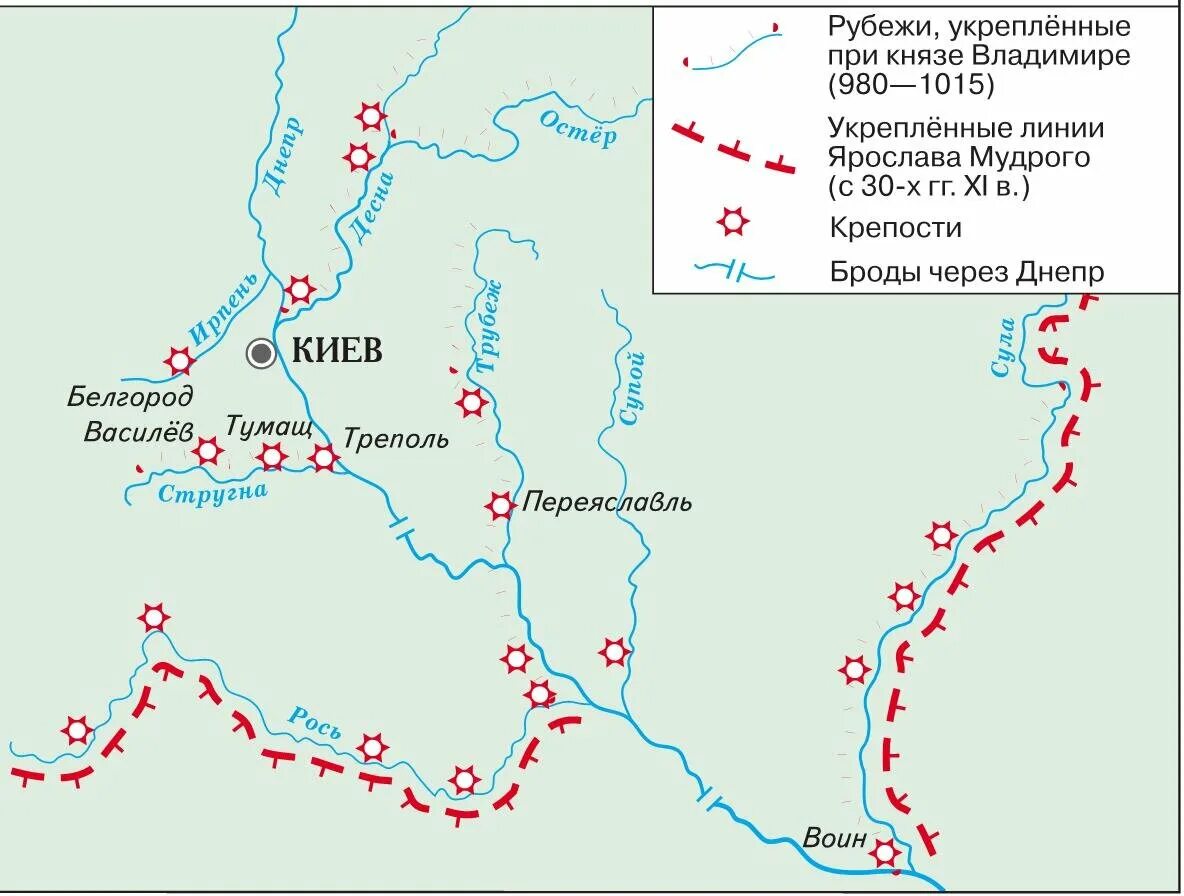 Укрепление южных рубежей россии. Оборонительная система князя Владимира. Оборонительные рубежи князя Владимира на карте. Оборонительные рубежи при Князе Владимире. Линия оборонительная линия князя Владимира.