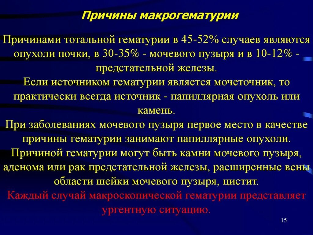 Почему мочится кровью