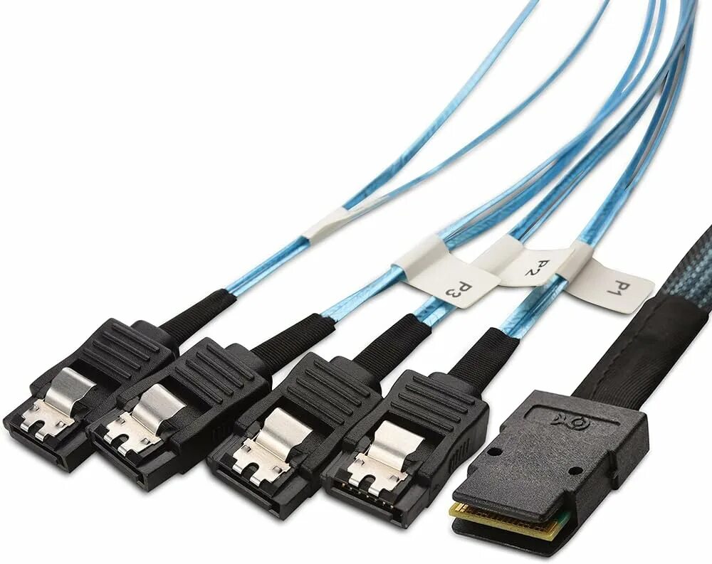 Атс кабель. Mini SAS SFF-8087. SFF-8087 to 4 SATA. Cable Mini-SAS to 4 SATA. SAS кабель SFF-8087.