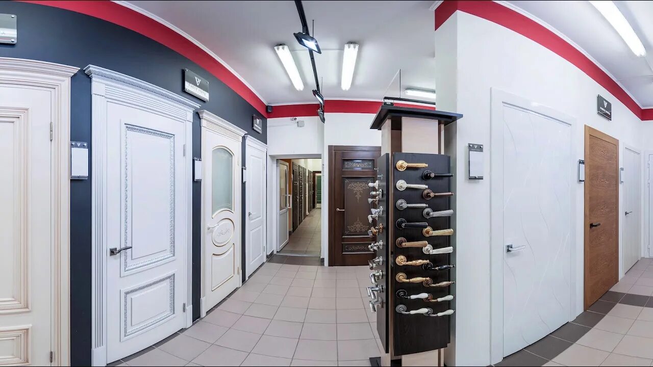 1 doors shop. Магазин дверей. Виртуальный тур магазина. Виртуальный тур по магазину мебели. Гродно на ул. Курчатова.