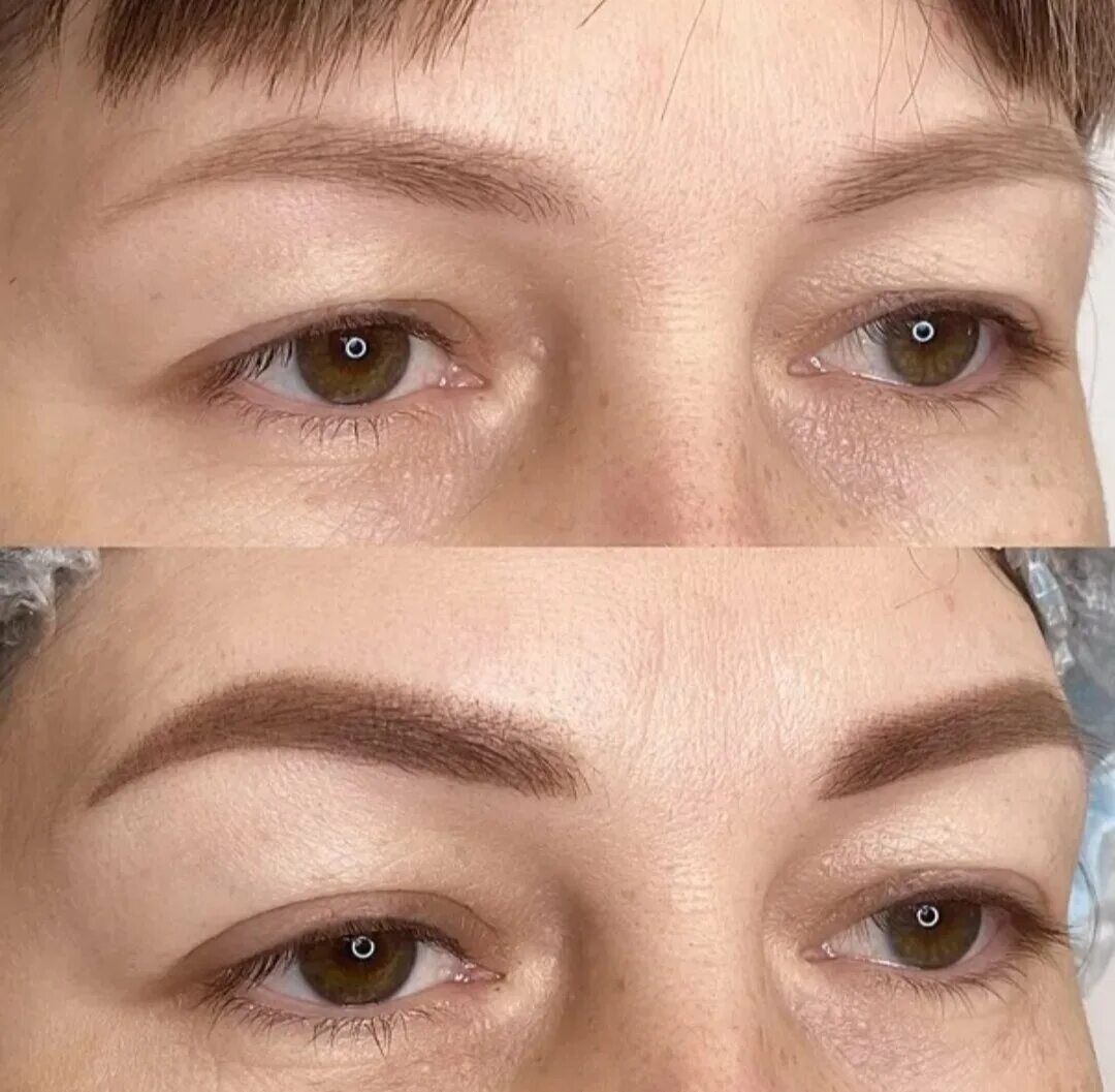 Рефреш бровей. Окрашивание бровей. Обновление перманентного макияжа. Микропиксельное напыление бровей. Напыление бровей калуга.