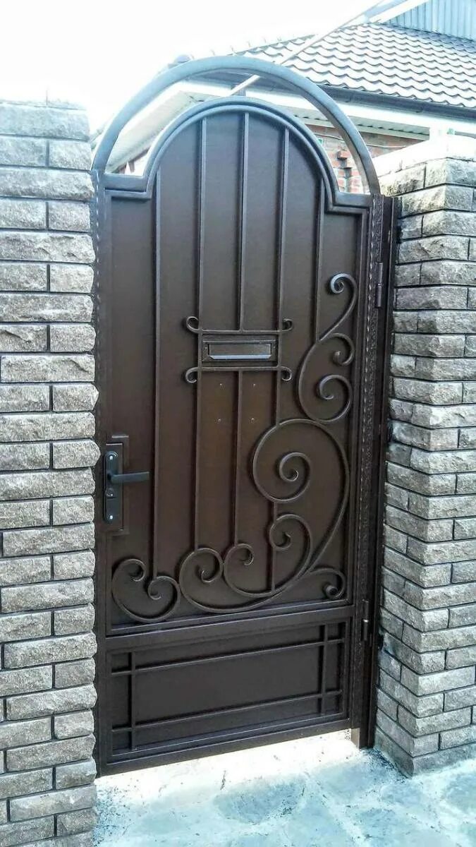 Железные калитки для частного дома фото