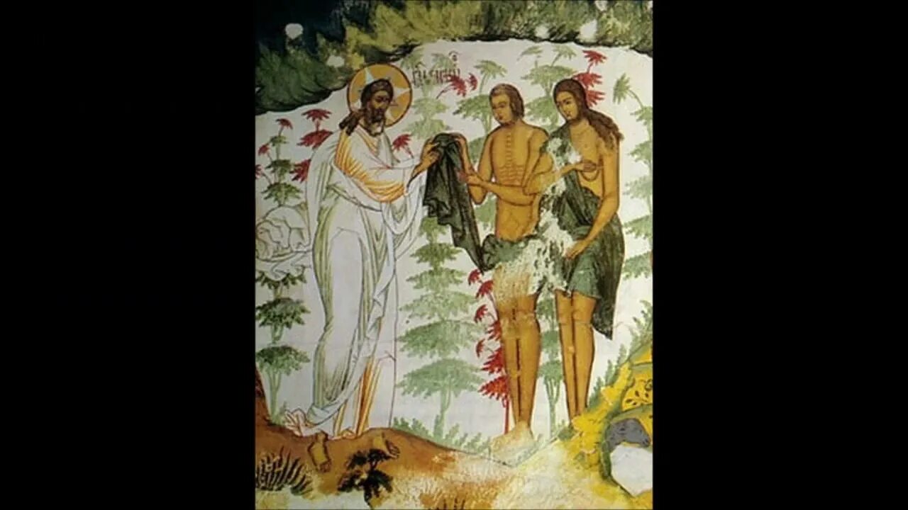 Грехопадение Адама и Евы фреска. Изгнание Адама фреска. Икона грехопадение Адама. Святой и грешный 1999
