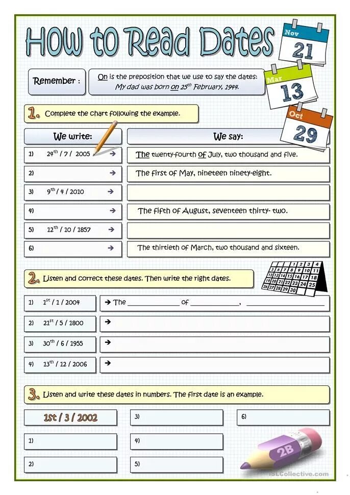 5 read the dates. Dates worksheets. dates in english worksheets. reading dates in english worksheets. years in english exercises.