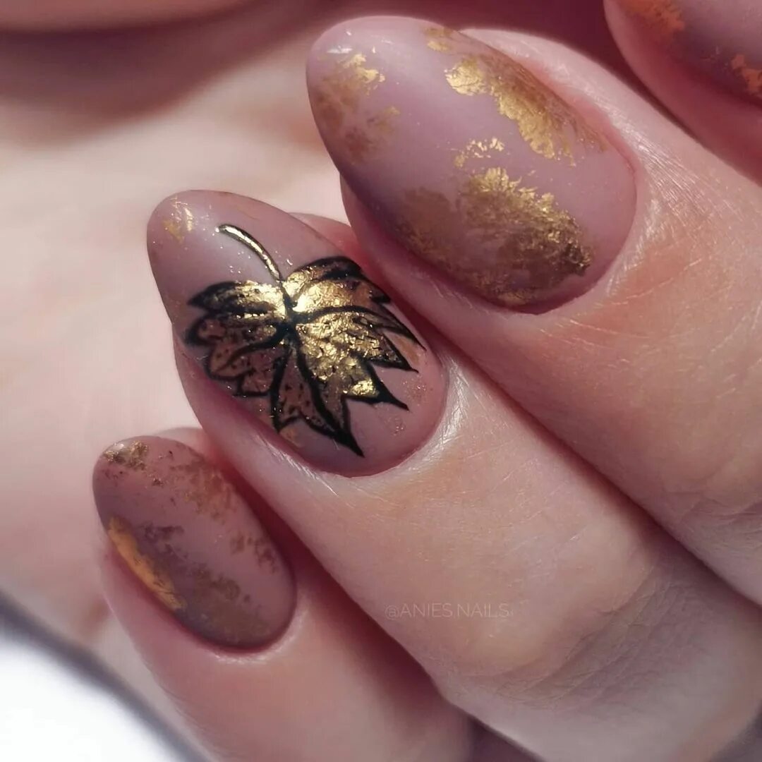 Fall Maple Leaf Nail Art Spellbound Nails Unhas e Esmalte