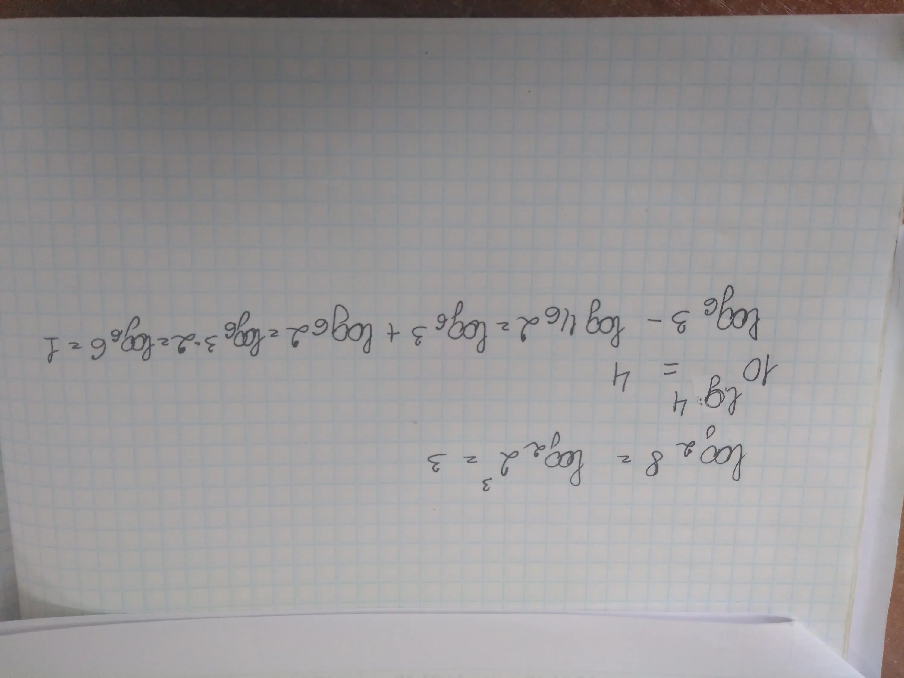 Log6 1. Log6 3\log 6 3. Log 1/6 6. 1. Log 6 2 + log 6 3 =. 6 2 log 6 14