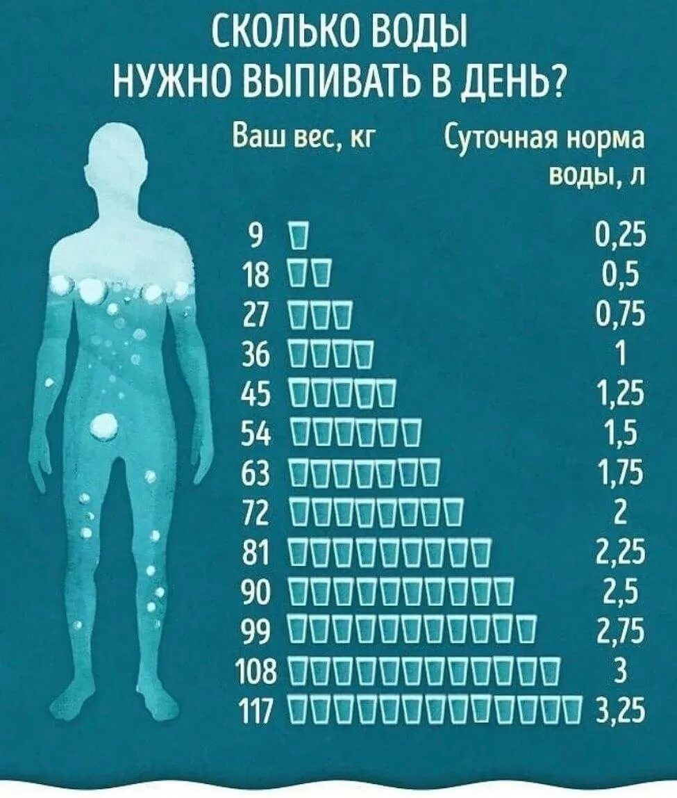 Сколько надо пить взрослому человеку
