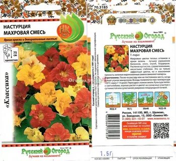 Настурция махровая смесь выращивание из семян