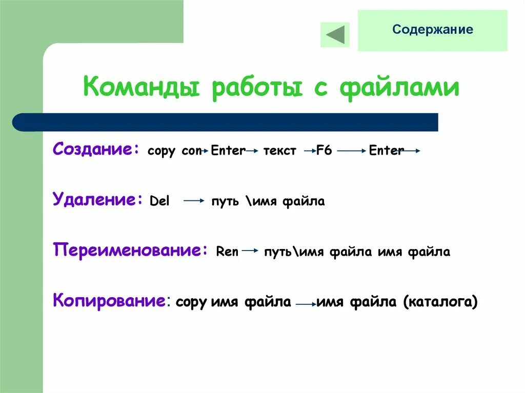 Как скопировать имя файла. Команды для работы с файлами. Команды работы с каталогами. Команды для работы с файлами и каталогами. Основные команды для работы с каталогами.