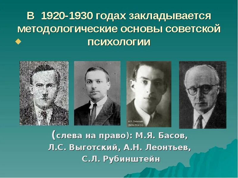 М я басовым. Леонтьев, а.р. Лурия, л.с. Выготский, с.л. Рубинштейн. Выготский Леонтьев Рубинштейн. Советская психология Выготский л.с., Леонтьев а.н.,. Школа л. с. Выготского, а. н. Леонтьева, а. р. Лурии..