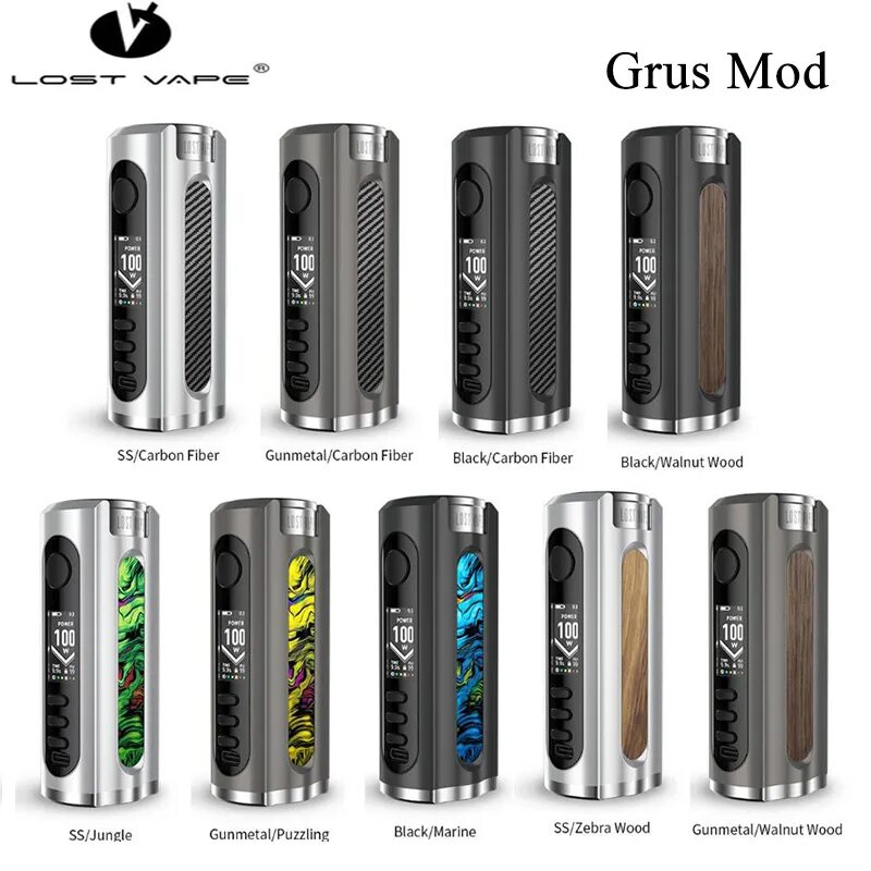 Мод 100 ватт. Lost vape grus 100w. lost vape grus 100w mod. бокс-мод lost vape grus. бокс мод lost vape grus 100w mod.