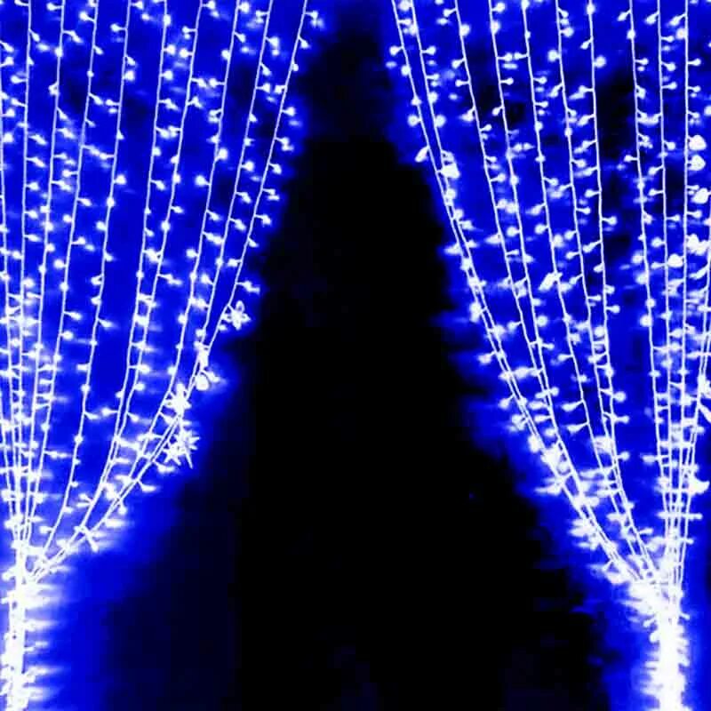 Гирлянда neon-night. Светодиодная гирлянда шторка 240 led, 2х2 м. Электрические гирлянды на окно. Гирлянда занавес, дождь 3x2м. Красивые гирлянды на окна.