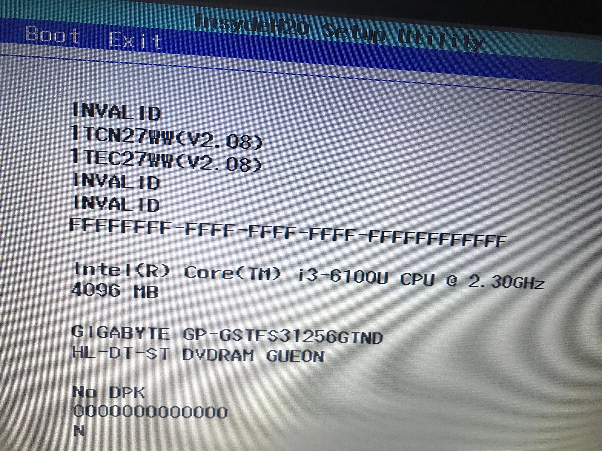 Lenovo IDEAPAD 110 войти в BIOS. Fail count