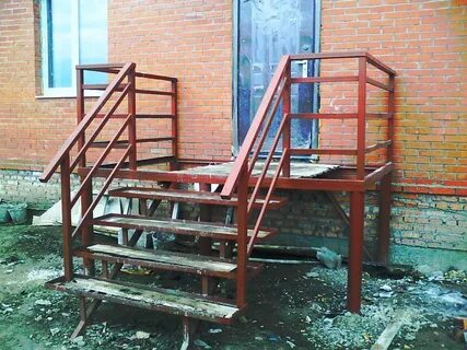 Металлической крыльцо для дома своими руками