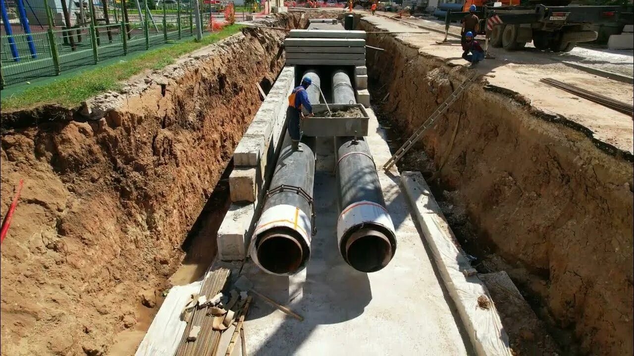 Ремонт теплотрассы самара. Ремонт теплосетей. Ремонт тепловой сети. Теплотрасса. Теплотрасса.