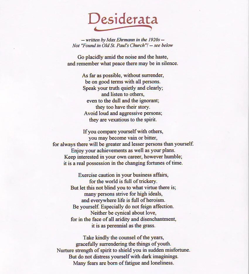 Desiderata. Desiderata by Max Ehrmann. Desiderata на русском. Desiderata текст на русском.