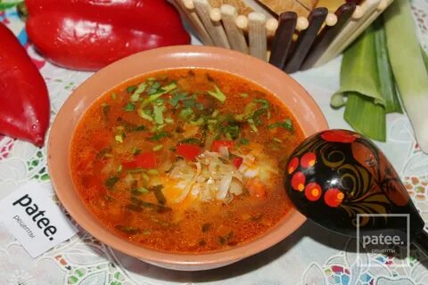 Свежие щи с перцем