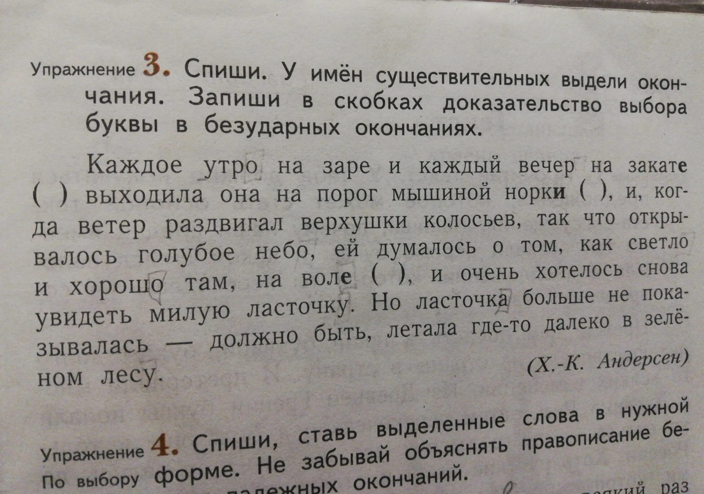 Прочитайте объясните как узнать слов имена существительные. Окончание имён существительных в скобках. Выбор буквы в безударных окончаниях существительных. Спиши у имен существительных выдели окончания. Доказательство выбора буквы в безударных окончаниях.