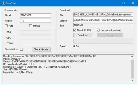 Samfirm tool