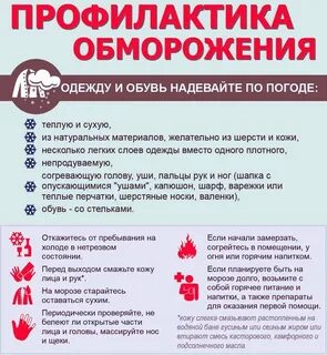 Отморожение рекомендации