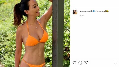 Erst barbusig, jetzt im Bikini: Verona Pooth tauscht Instagram-Foto.