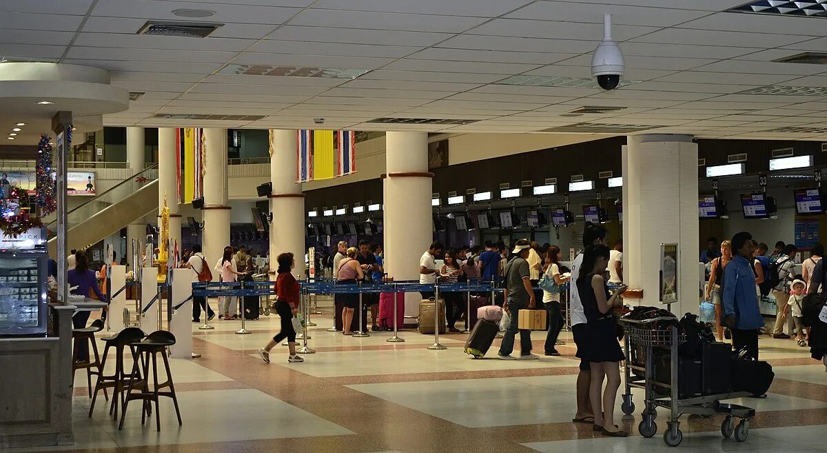 Phuket Airport Departure Hall HKT - YouTube