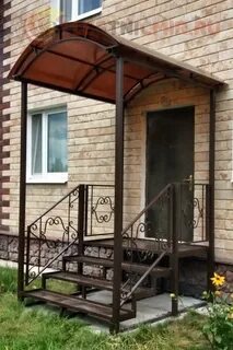 Крыльцо металлическое козырьком