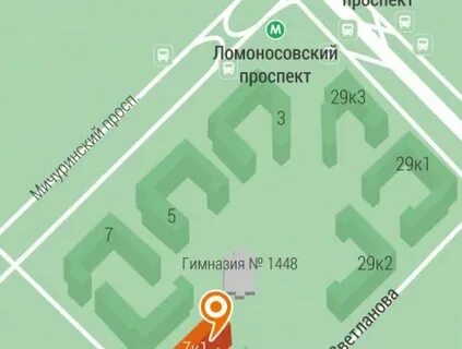Мичуринская карта москвы