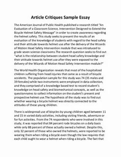 Article example