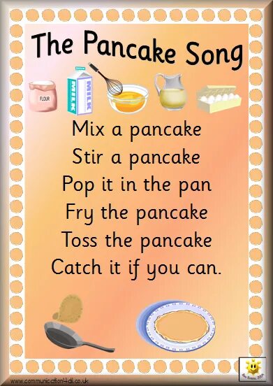 Pancakes worksheets for kids