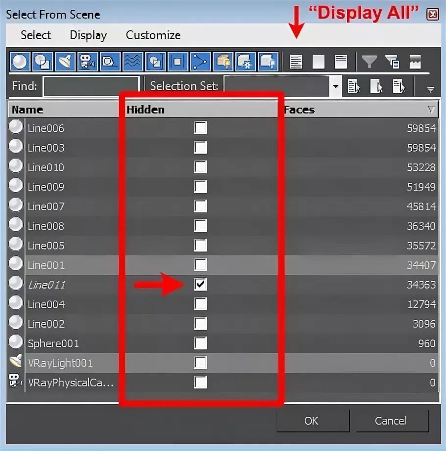 Select from instancemodificationevent. Select from scene.