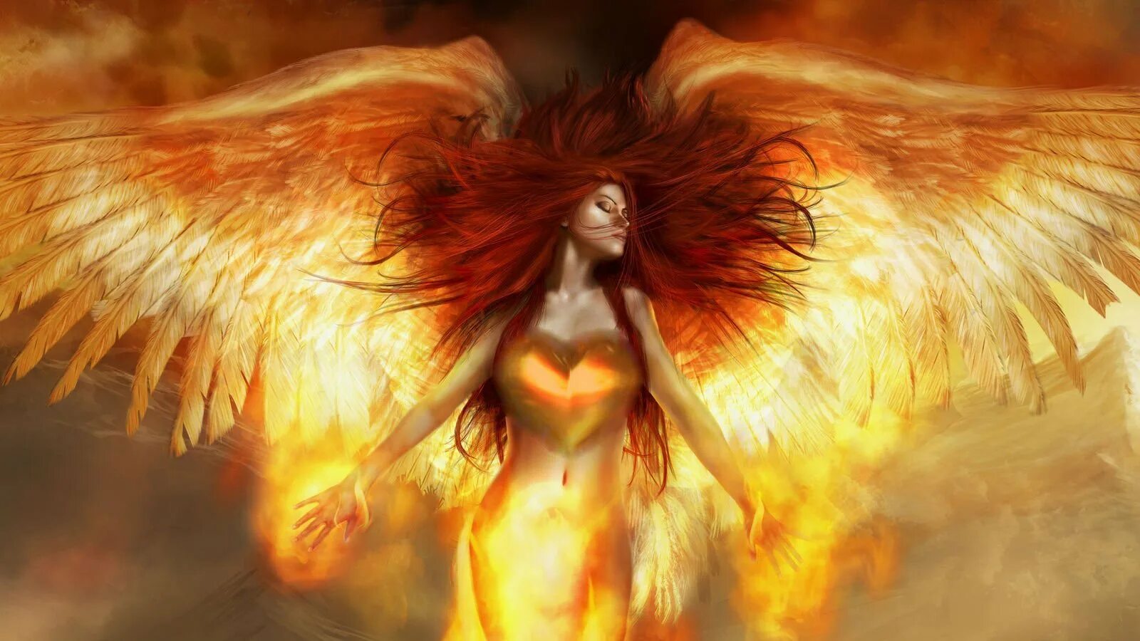 Птица феникс девушка. Девушка с огненными крыльями. Птица Феникс. Крылья в огне. Девушка с крыльями Феникса.
