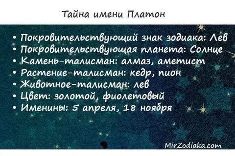 Платон значение