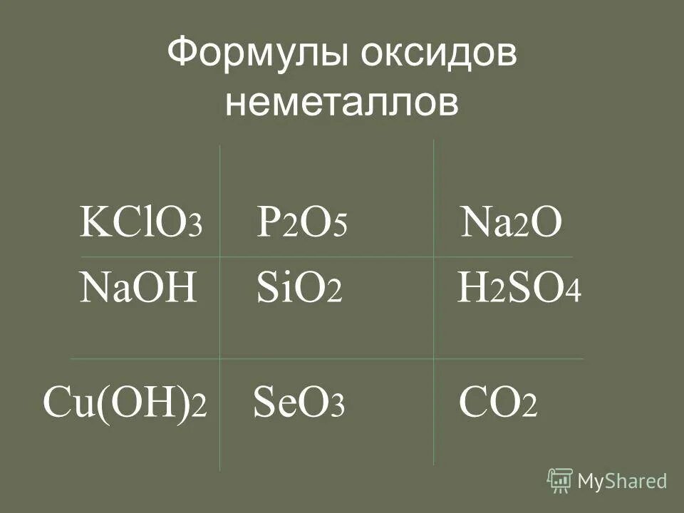 Составьте 5 формул оксидов. Формулы оксидов. Формула оксида металла. Формулы оксидов неметаллов. Формулы оксидов металлов и неметаллов.