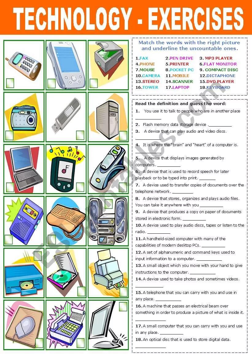 Technology exercises. Science and Technology Worksheets. Тема Science and Technology Worksheets. Technology Vocabulary Worksheet.