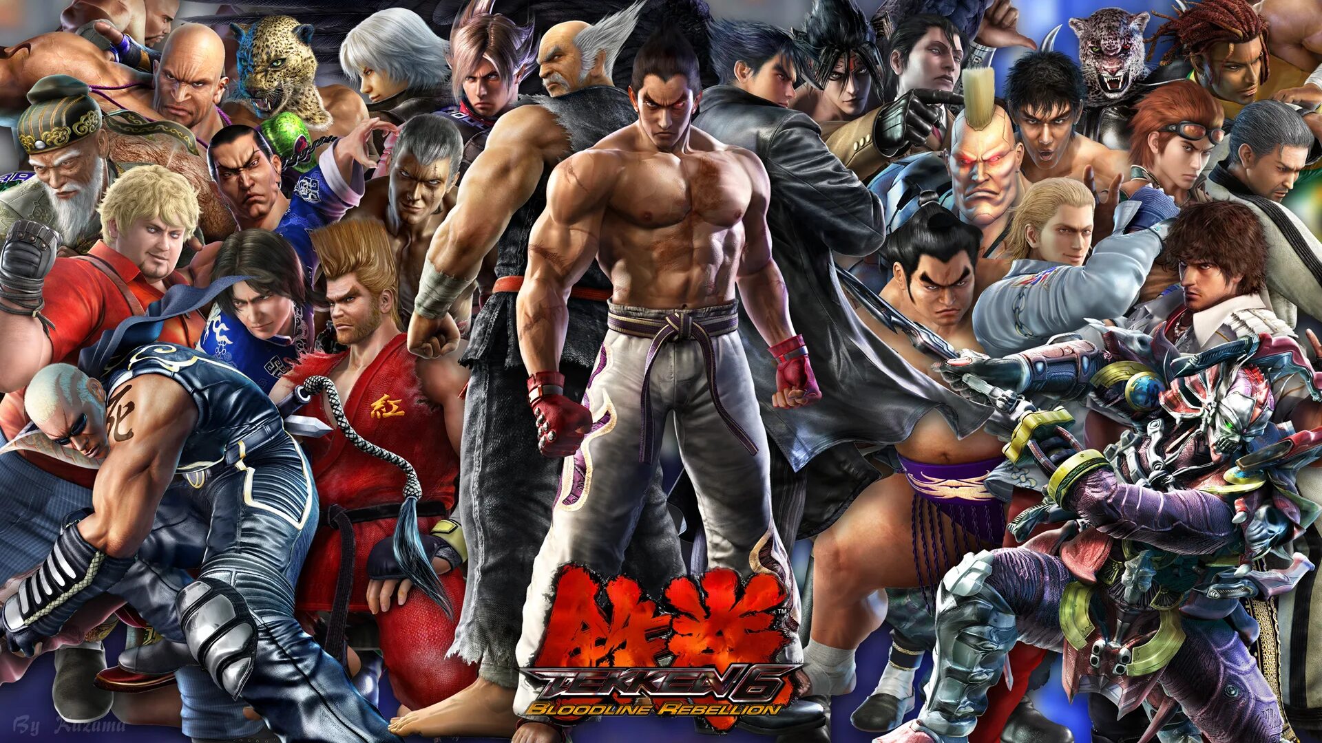 Теккен 6. Tekken 6 персонажи. Герои теккена. Tekken 6 выбор персонажа. Брайан фьюри теккен.