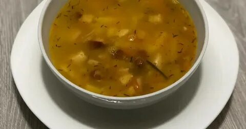 Гороховый суп с копченой курицей