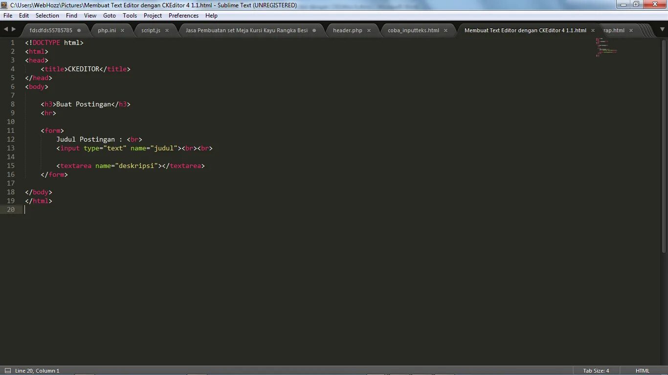 Text editor is