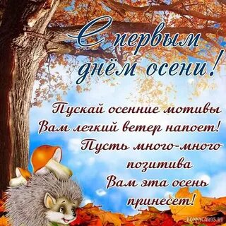 1 сентября первый день осени поздравления