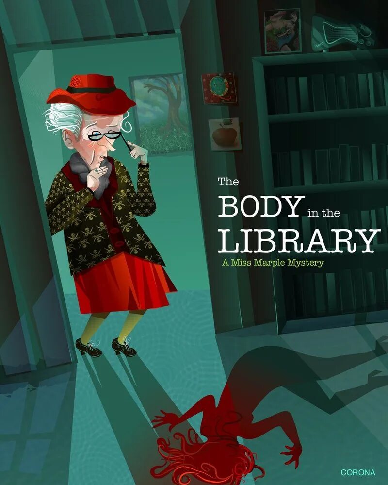 Мисс Марпл тело в библиотеке. The body in the Library Agatha Christie. Мисс Марпл Постер the body in the Library.